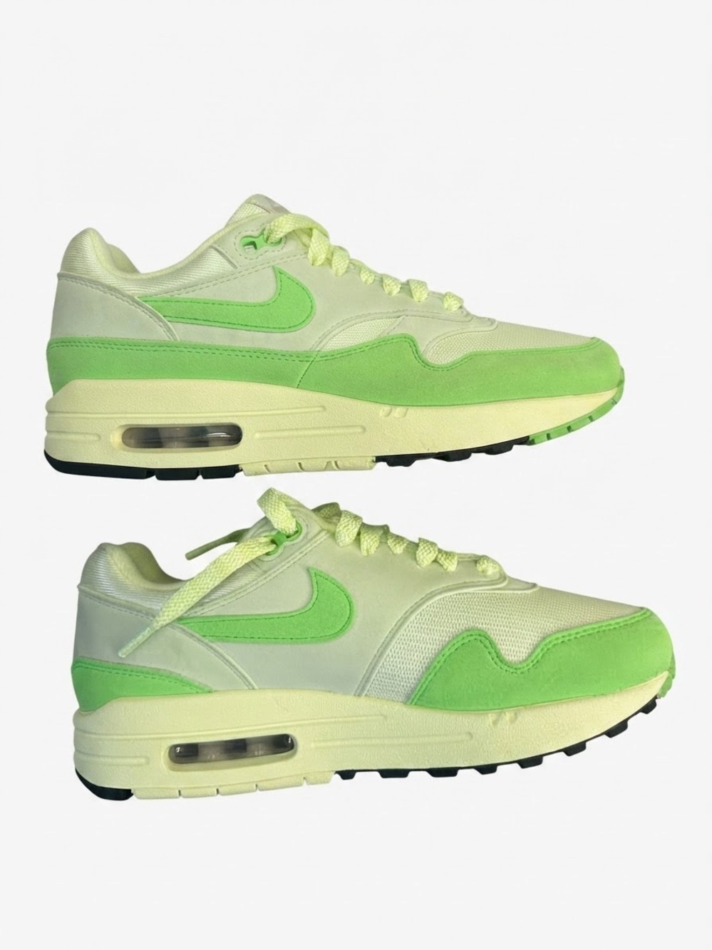 Nike Kids' Air Max in Neon Green and Pale Yellow
